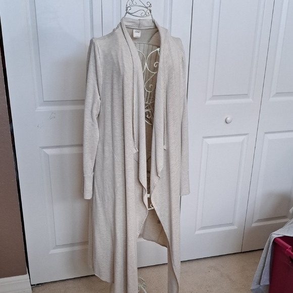 Women's Cream Open Front Cardigan - Picture 1 of 3